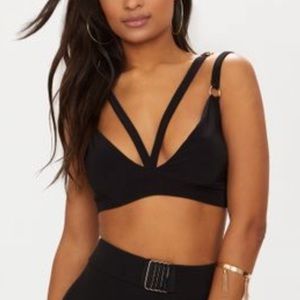Black PLT Harness Bralette